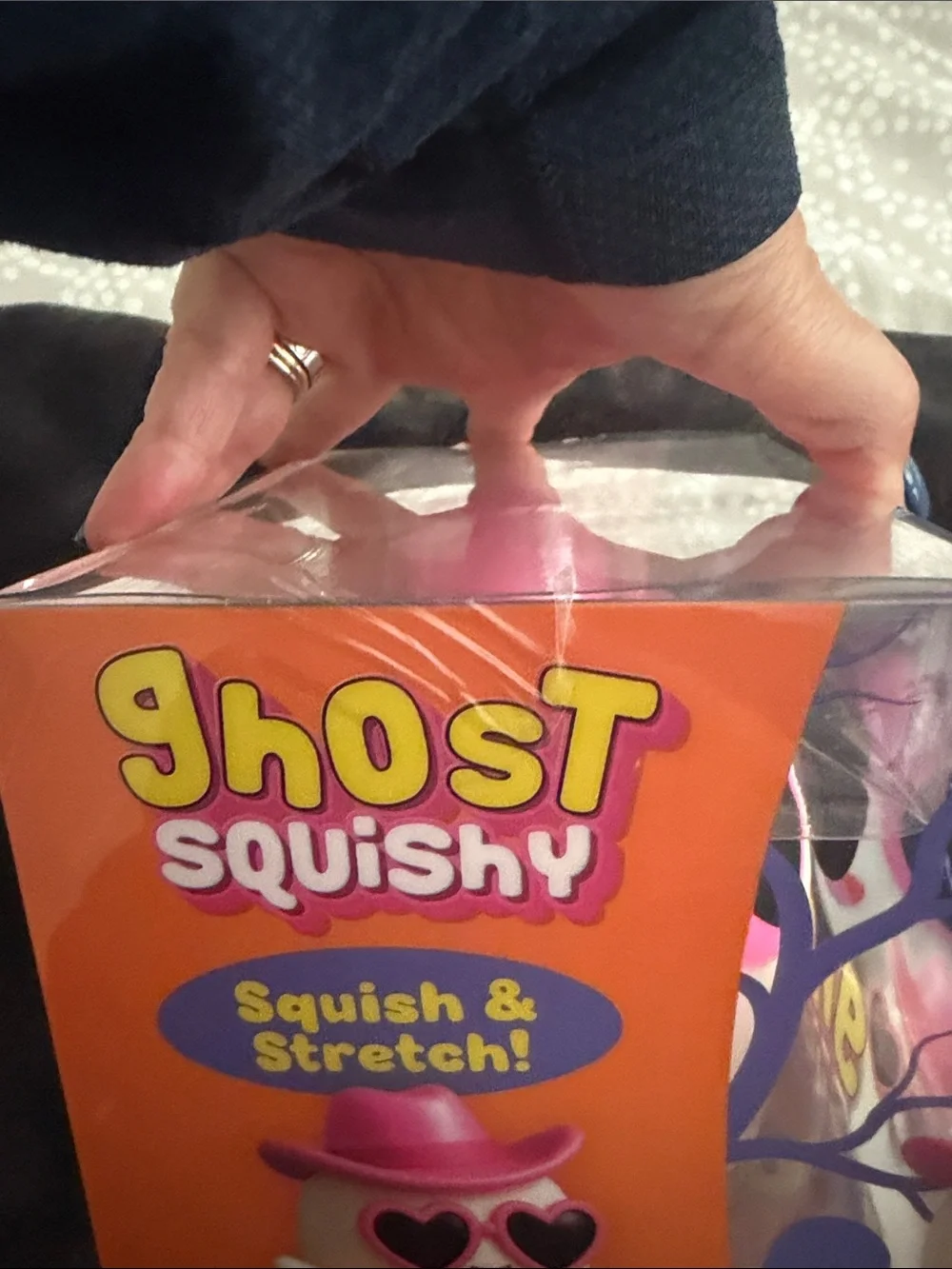 Ghost Squishy Toy - Pink & White NWT unopened authentic